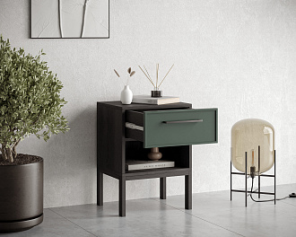 Тумбочка с верхним ящиком "Nicole" арт NEM11G