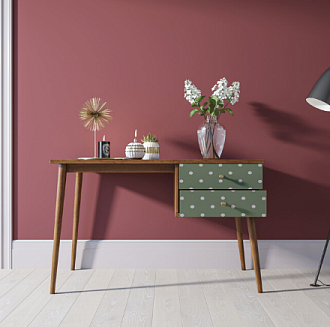 Стол рабочий "Berber" принт 12 с одной тумбой арт BB20/Print_12