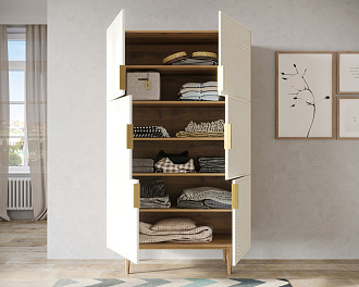 Большой комод с шестью дверками "Line" LN04/GR1/beige