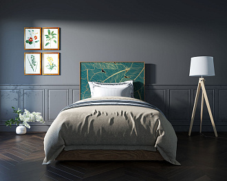 Кровать "Berber" 120 на 200 принт 41 арт BB42/Print_41