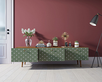 Комод "Berber" с ящиками низкий под TV принт 12 арт BB19/Print_12