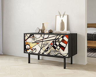 Комод с четырьмя ящиками "Emerson" by Kandinsky арт EM05/Print_01