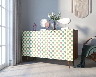 Комод "Berber" с двумя дверками и ящиками принт 24 арт BB17/Print_24