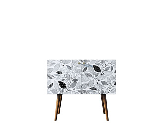 Комод на высоких ножках "Berber" малый принт 9 арт BB13/Print_09