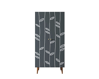 Шкаф малый двухстворчатый "Berber" принт 18 арт BB08/Print_18