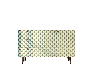 Комод "Berber" с двумя дверками и ящиками принт 24 арт BB17/Print_24