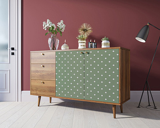 Комод "Berber" с двумя дверками и ящиками 12 принт арт BB05/Print_12