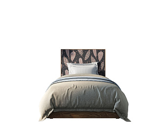 Кровать "Berber" 120 на 200 принт 40 арт BB42/Print_40