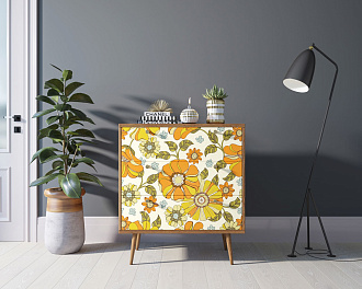 Комод "Berber" три ящика 47 принт арт BB40/Print_47