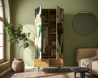 Шкаф двухстворчатый "Berber" принт 7 арт BB16/Print_07