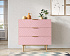 Комод с тремя ящиками "Line" LN12/GR1/pink