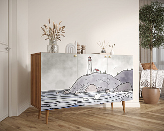 Комод с принтом 51 "Berber"  арт BB01/Print_51