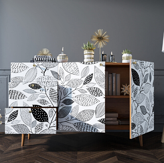 Комод "Berber" с двумя дверками и ящиками принт 9 арт BB17/Print_09