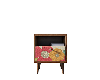 Тумбочка "Berber" с одним ящиком 5 принт арт BB06/Print_05